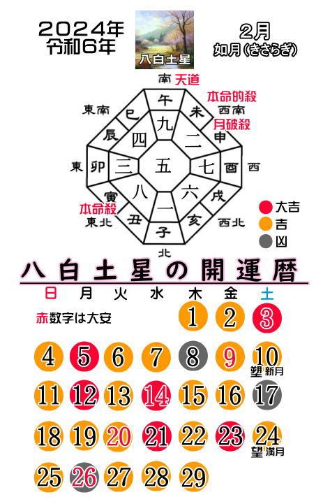 八白土|2024年の運勢(本命星：八白土星) 